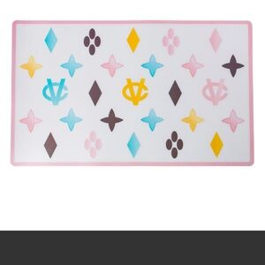 White Chewy Vuiton Dog Placemat